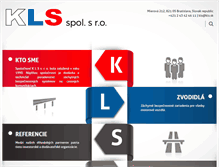 Tablet Screenshot of kls.sk